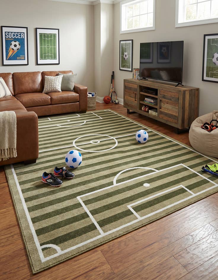 Detail image of 7' x 10' Sports Washable Rug