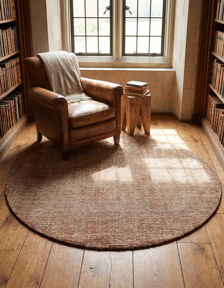 5' 1 x 5' 1 Hand Woven Jill Zarin English Mano...