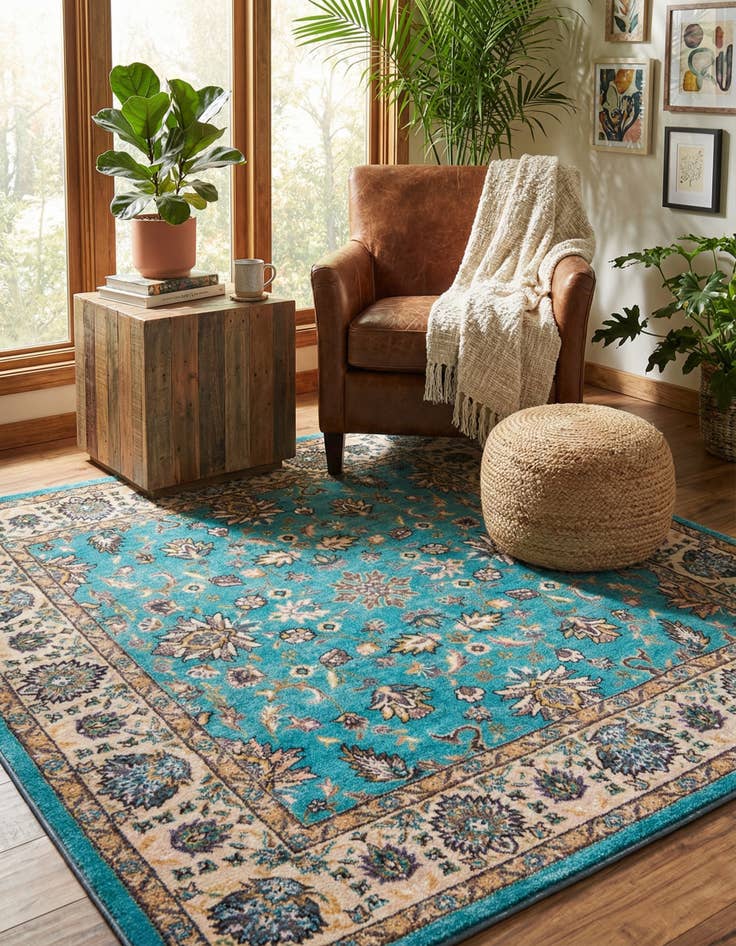 Detail image of 5' 3 x 5' 3 Medina Square Rug