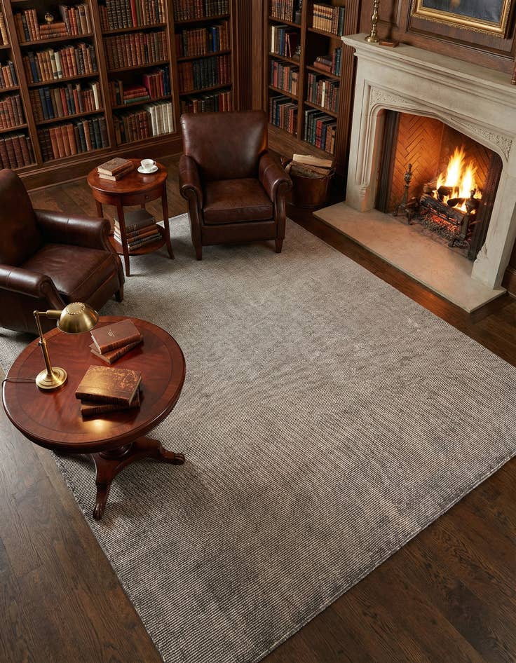 Detail image of 7' 10 x 10'  Hand Woven Jill Zarin English Manor Farmhouse Wool Rug