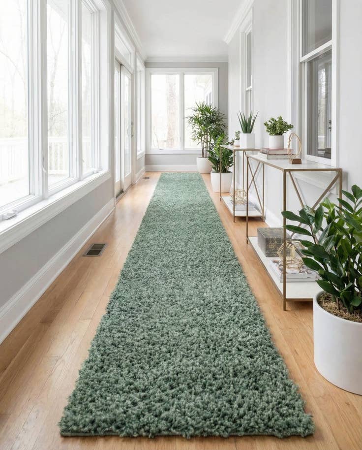 Detail image of 2' 7 x 20' Zermatt Shag Runner Rug