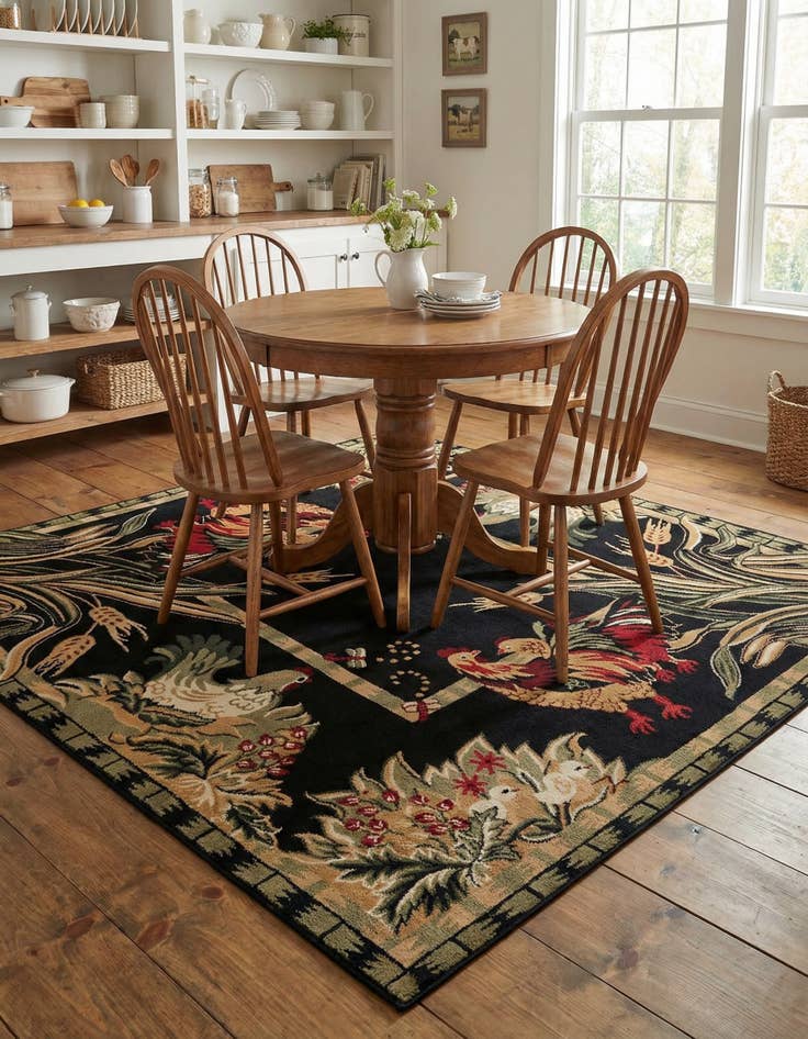 Detail image of 7' x 7' Country Square Rug