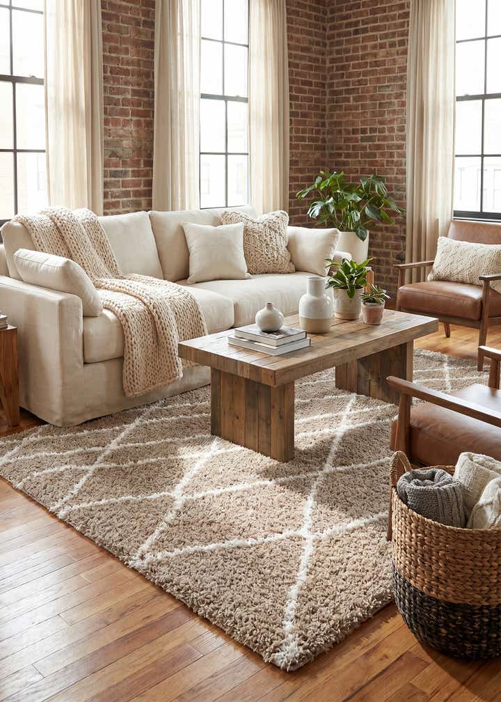 6' x 9' Soft Touch Shag Rug