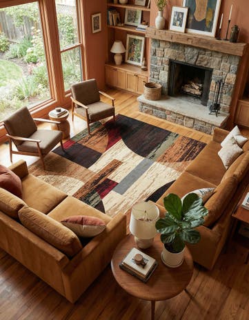 Cafe Square Rug