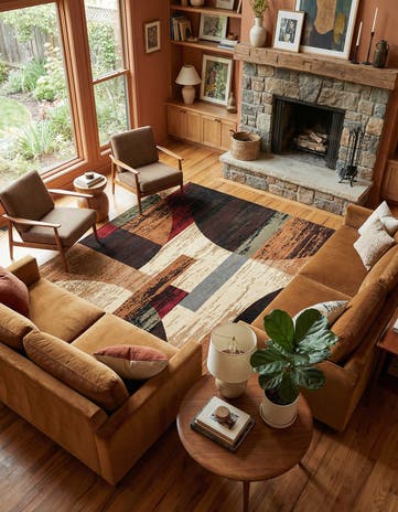 Cafe Square Rug