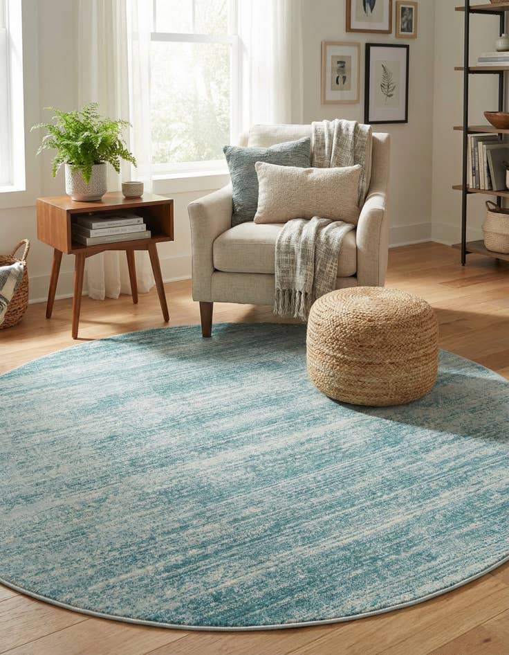 Detail image of Jill Zarin 5' 3 x 5' 3 Uptown Madison Avenue Round Rug