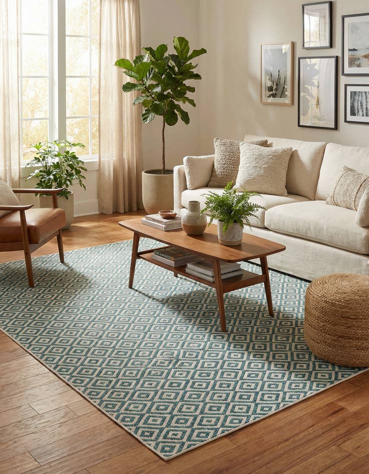 Detail image of 7' 10 x 10' Washable Jill Zarin Costa Rica Indoor / Outdoor Rug