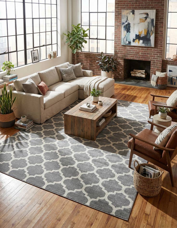 Detail image of 10' x 14' Lattice Rug