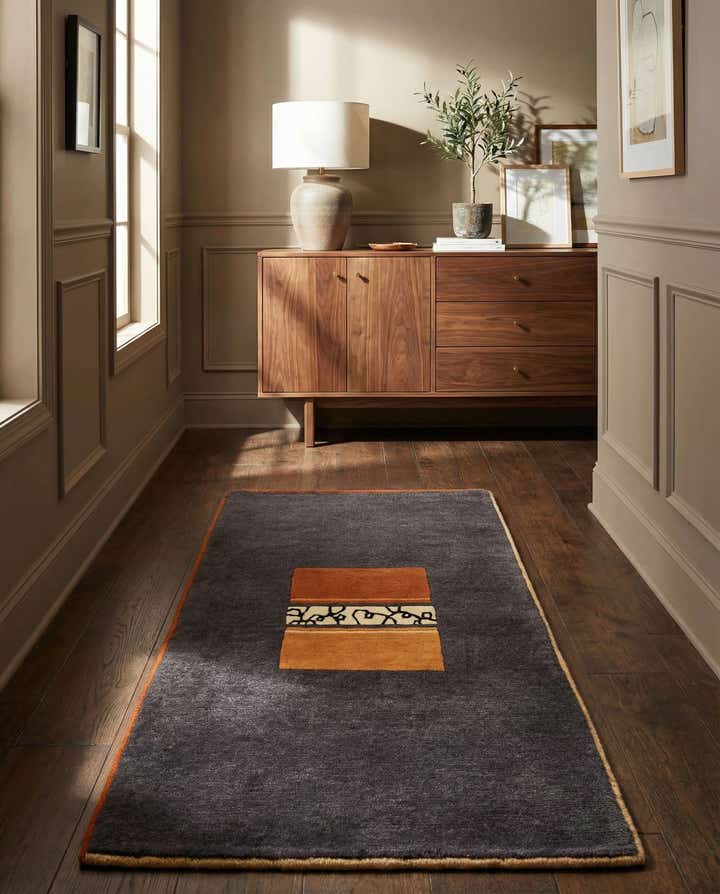 2' 3 x 4' 3 Hand Knotted Tibet Wool Runner Rug