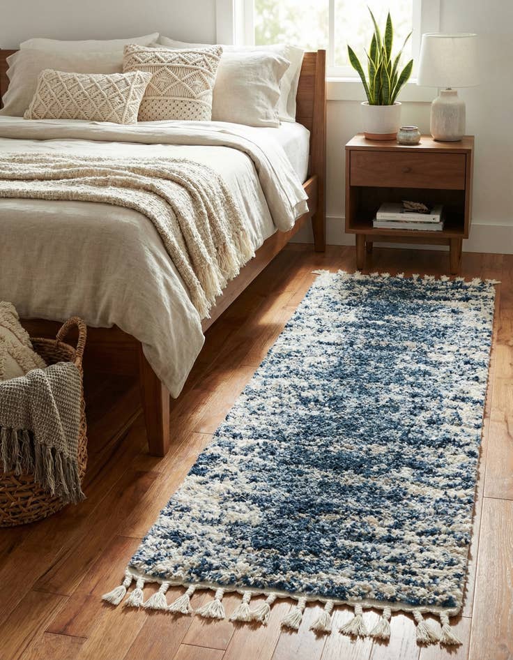 Detail image of 2' x 6' Serenity Shag Runner Rug