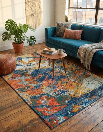 4' x 6' Washable Vivid Rug