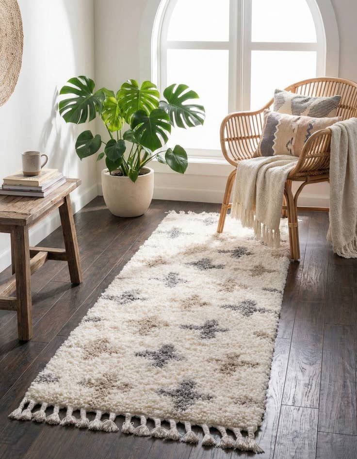 Detail image of 2' 7 x 8' 2 Lagom Shag Runner Rug