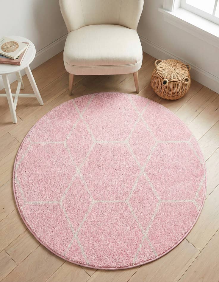 Detail image of 3' x 3' Trellis Frieze Round Rug
