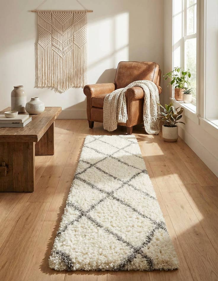 Detail image of 2' 7 x 12' Infinity Shag Runner Rug