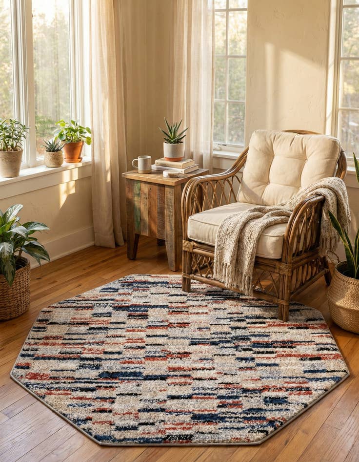 Detail image of 4' x 4' Tucson Octagon Rug