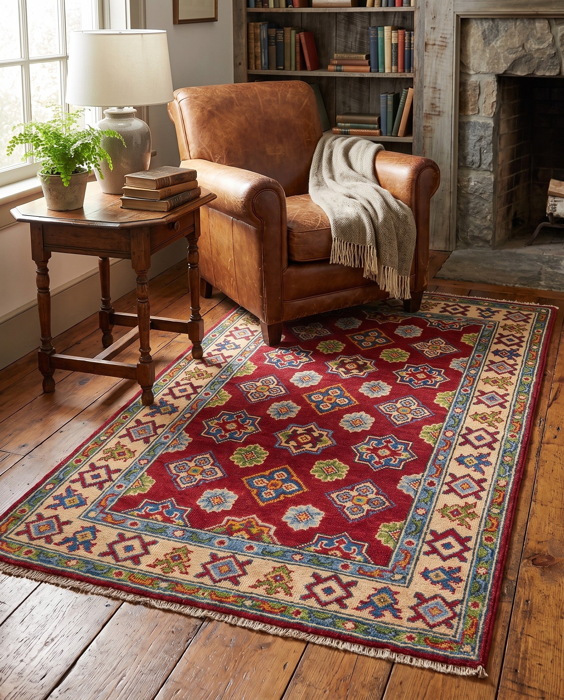 Detail image 3 of 10: 2' 7 x 4' 2 Hand Knotted Kazak Rug