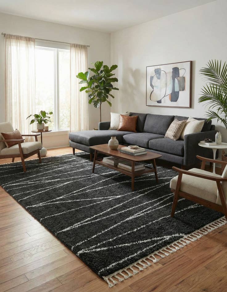 Detail image of 10' x 14' Serenity Shag Rug