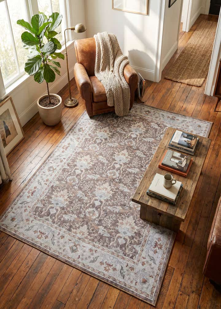 6' 1 x 9' Washable Timeless Rug