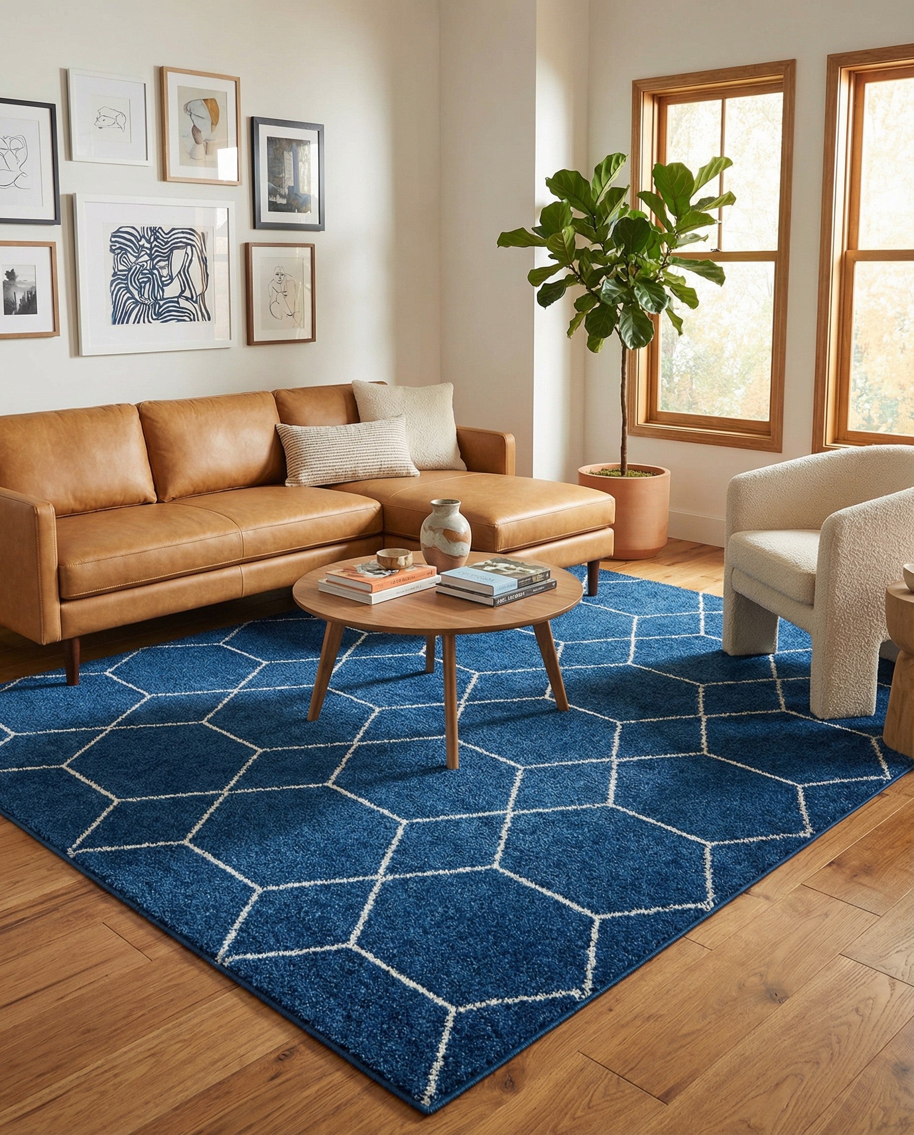 7' 10 x 10' Trellis Frieze Rug