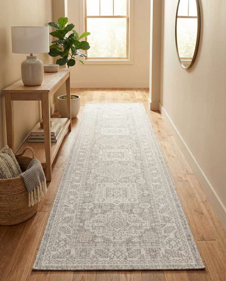 2' 7 x 12' Easy-Clean Aztec Indoor / Outdoor Runner Rug