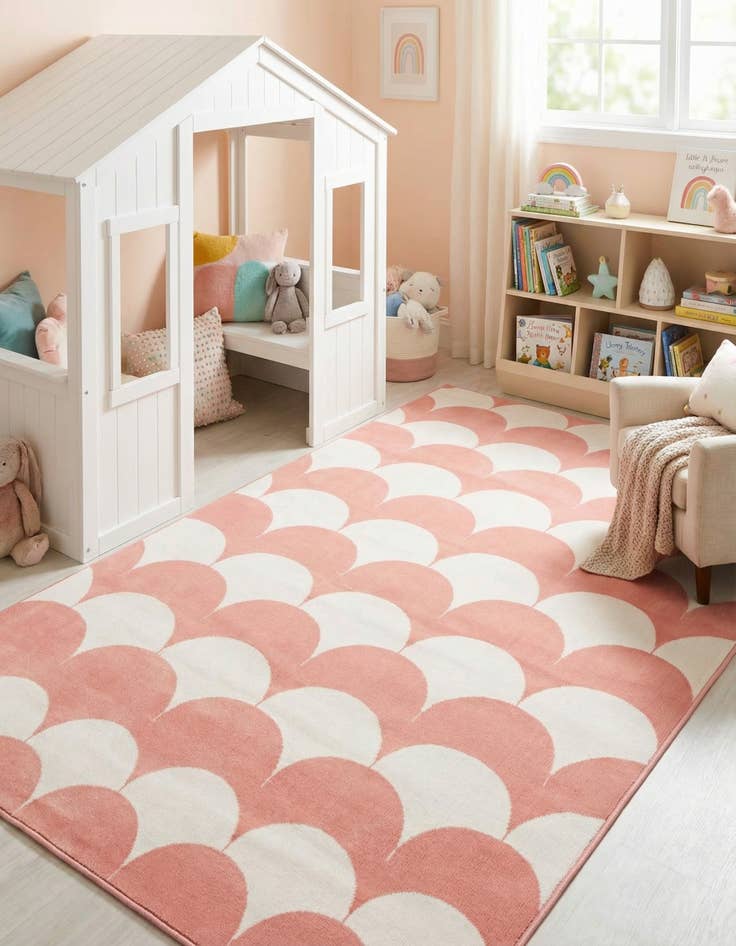 Detail image of 5' 3 x 8' Whimsy Kids Rug