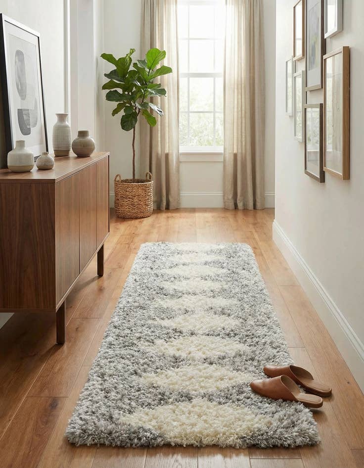 Detail image of 2' x 8' Infinity Shag Runner Rug
