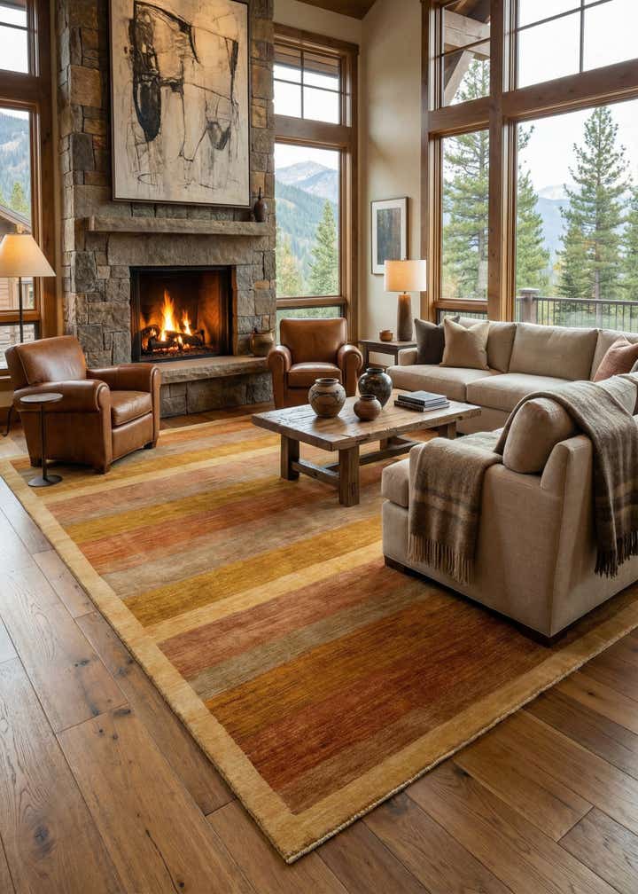 14' x 19' 2 Hand Knotted Modern Ziegler Wool Rug
