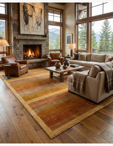 14' x 19' 2 Hand Knotted Modern Ziegler Wool Rug