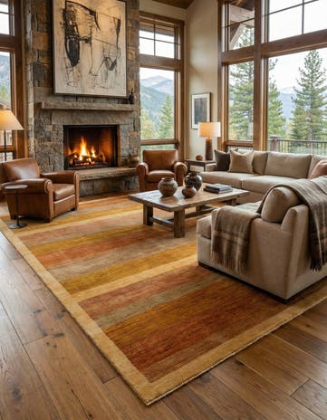 14' x 19' 2 Hand Knotted Modern Ziegler Wool Rug