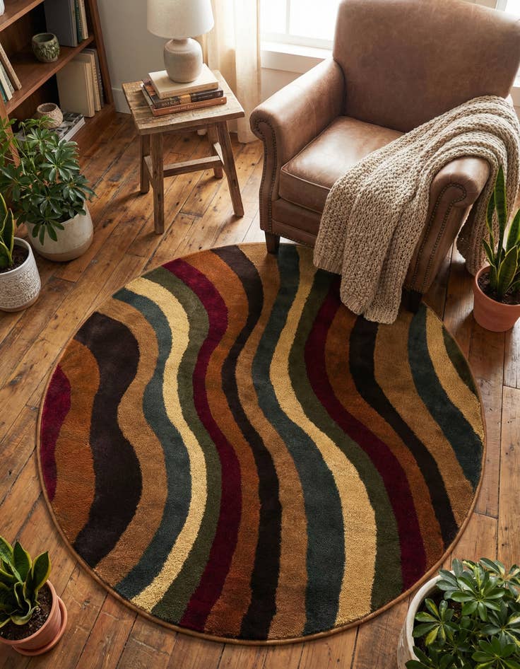 Detail image of 4' x 4' Cafe Round Rug