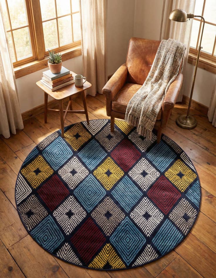 Detail image of 5' 3 x 5' 3 Laguna Round Rug