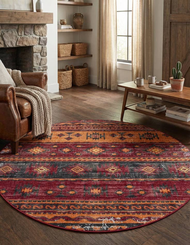 Detail image of 5' 3 x 5' 3 Lucerne Round Rug