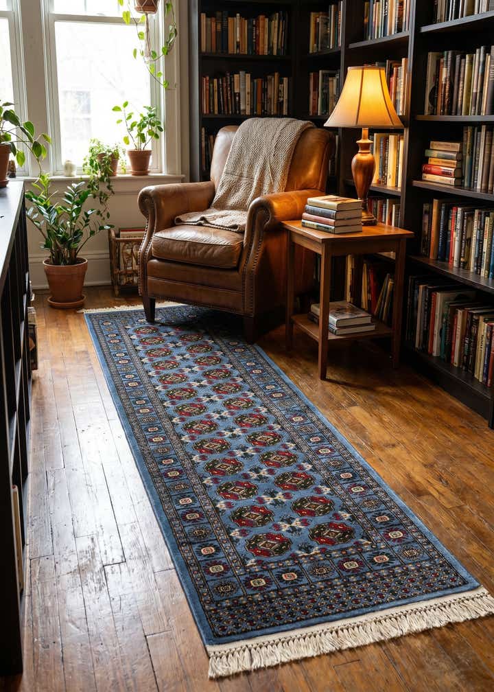 2' x 8' Bokhara Runner Rug