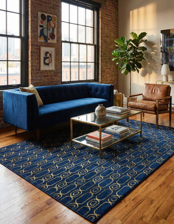 Detail image of 6' x 9' Vogue Geo Rug