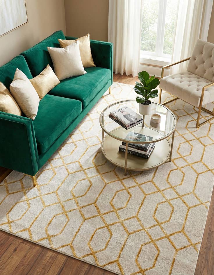 Detail image of 6' x 9'  Marilyn Monroe&trade; Glam Trellis Rug