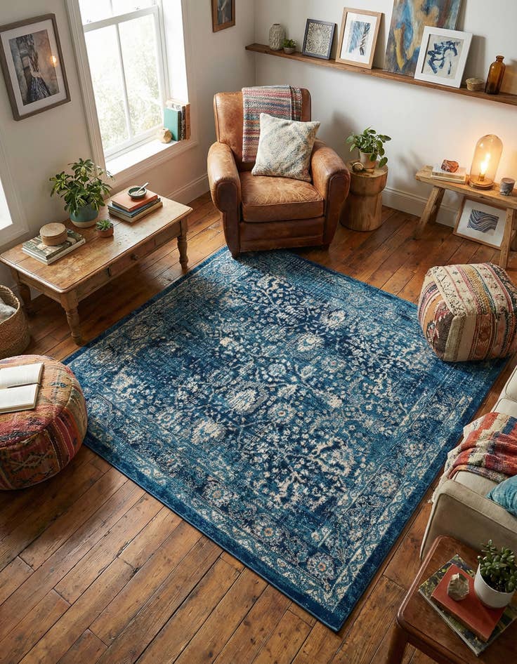 Detail image of 5' 3 x 5' 3 Dahlia Square Rug