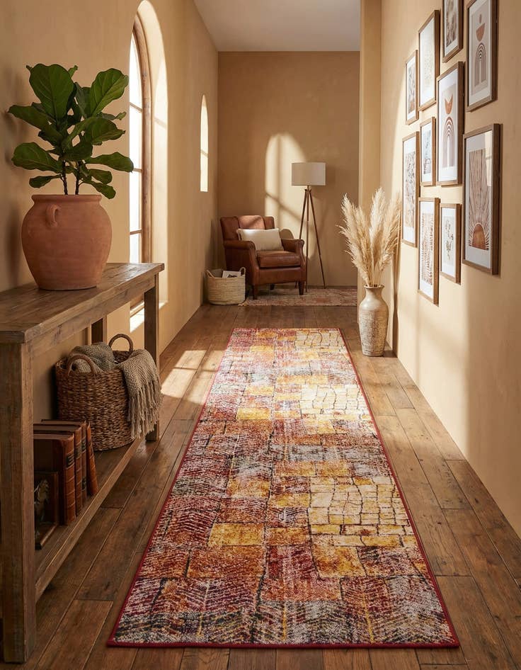 Detail image of 2' 7 x 10' Valencia Runner Rug