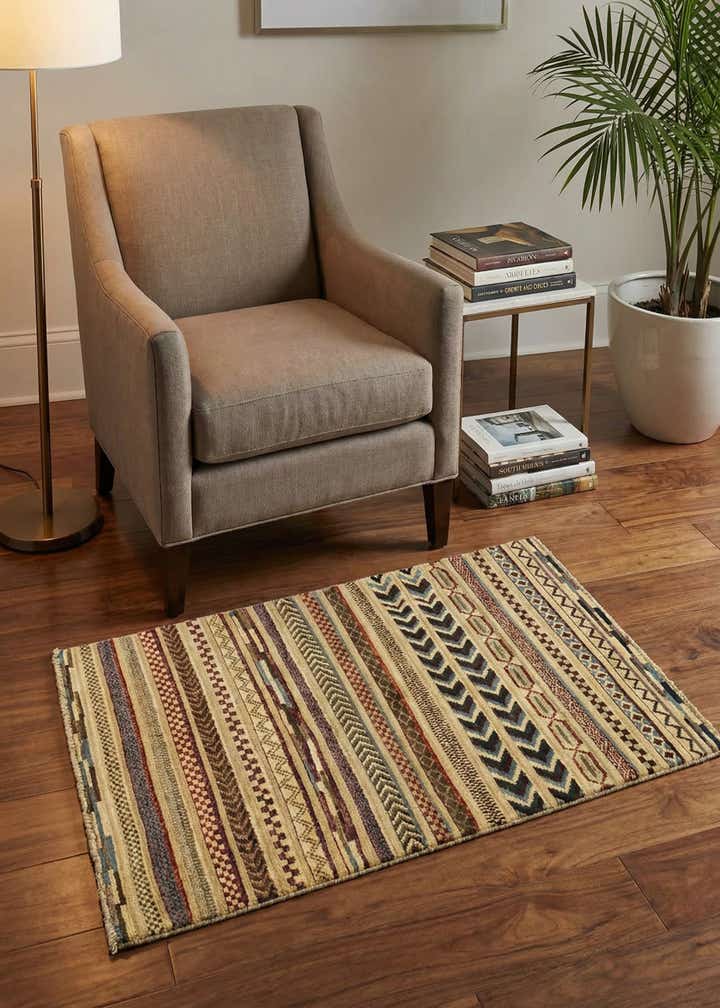 2' 9 x 3' 11 Hand Knotted Modern Ziegler Rug