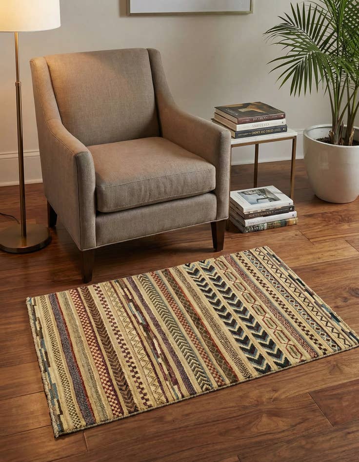 Detail image of 2' 9 x 3' 11 Hand Knotted Modern Ziegler Rug