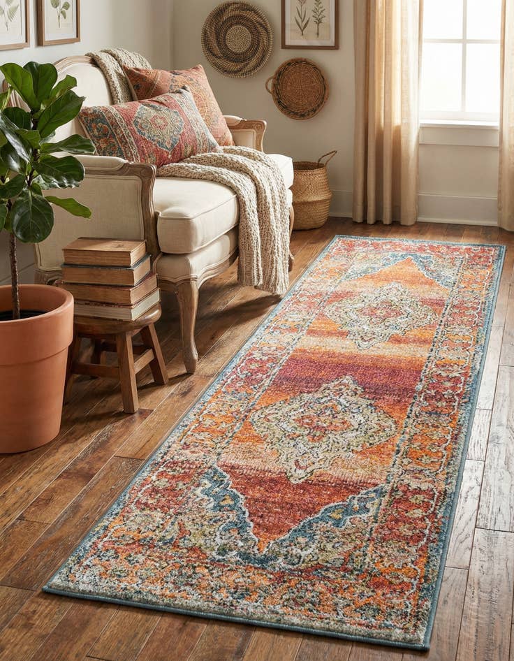 Detail image of 2' x 6' Isabella Runner Rug