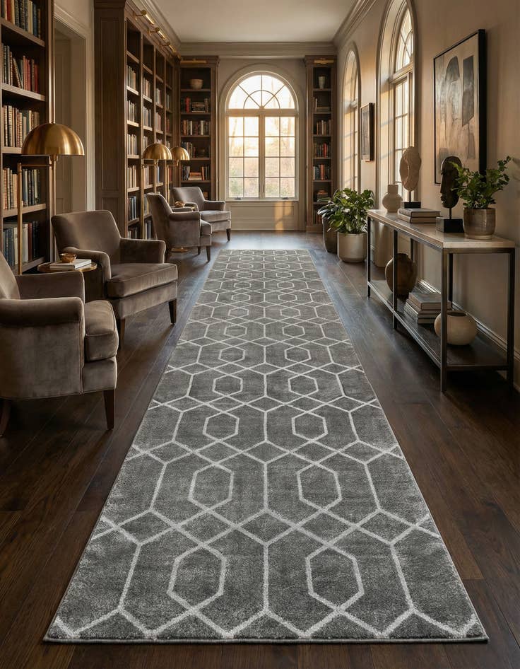 Detail image of 2' 7 x 12'  Marilyn Monroe&trade; Glam Trellis Runner Rug