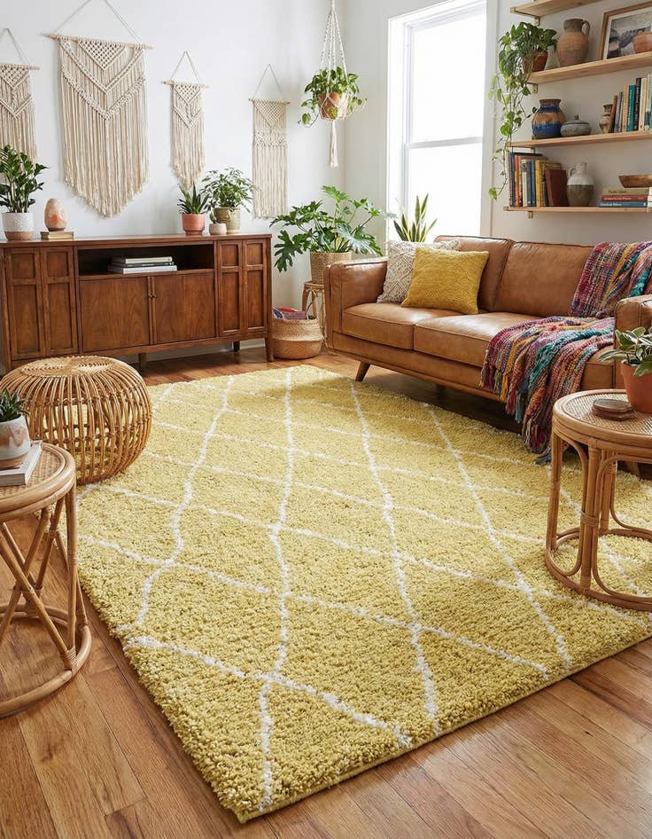 Detail image of 5' x 8' Marrakesh Shag Rug