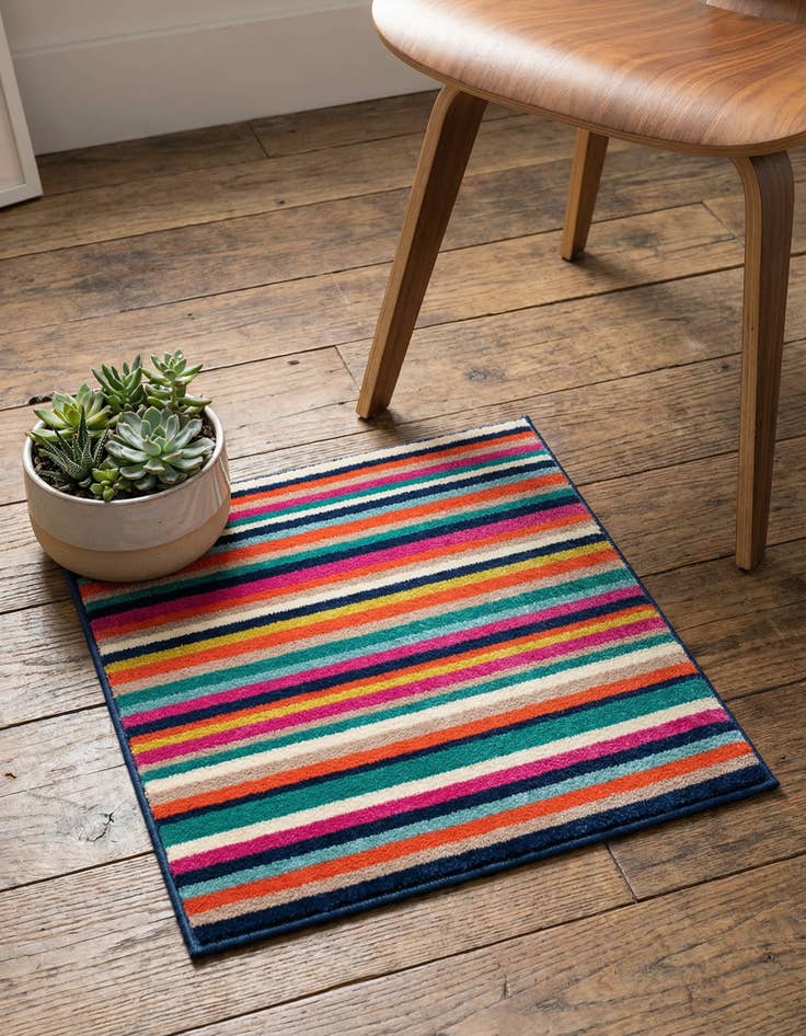 Detail image of 1' 4 x 1' 4 Azalea Sample Rug