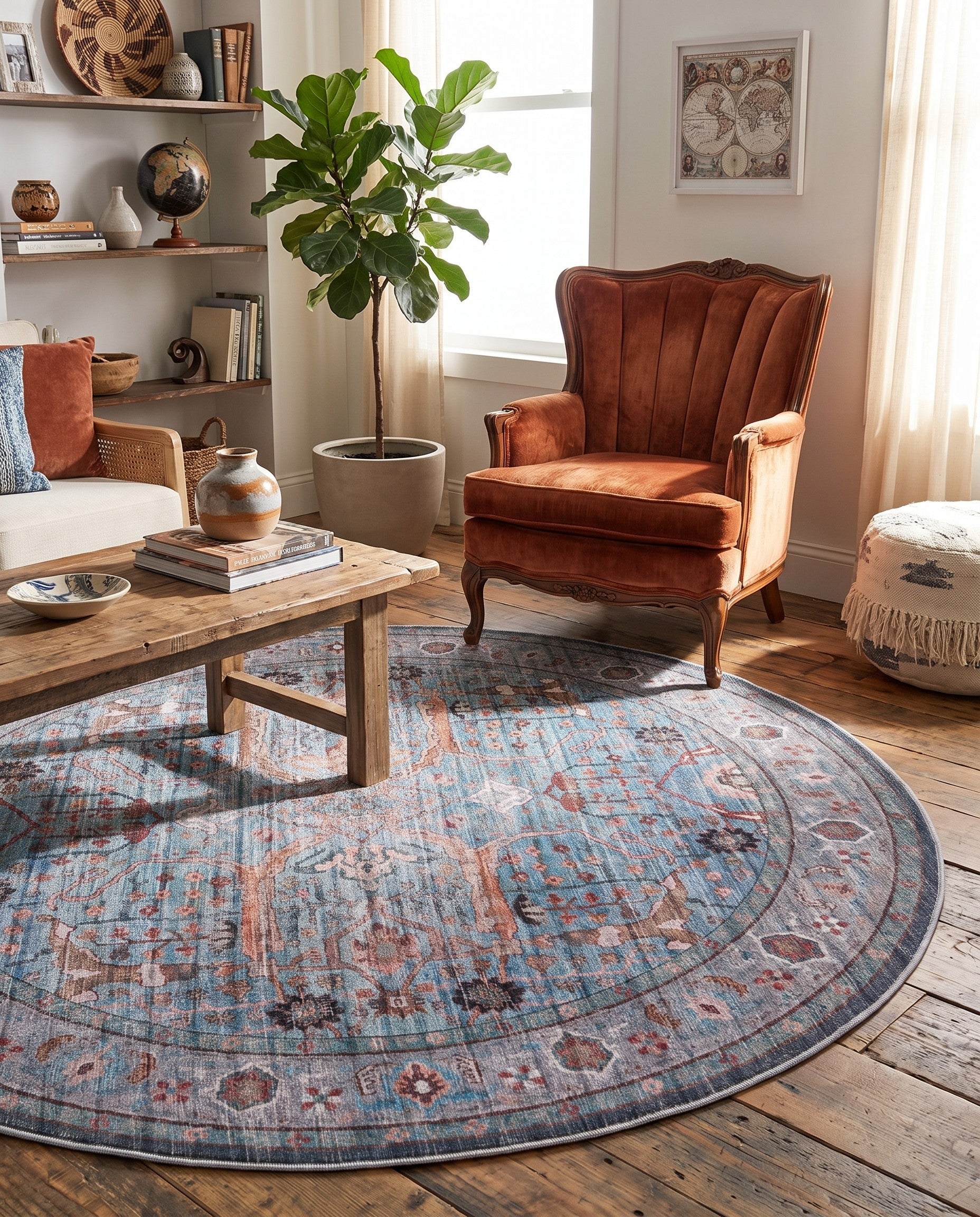 185cm x 185cm Maahru Round Rug