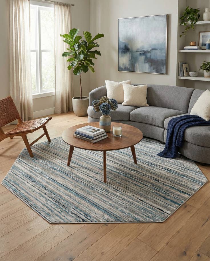 Detail image of 7' 10 x 7' 10 Finsbury Octagon Rug