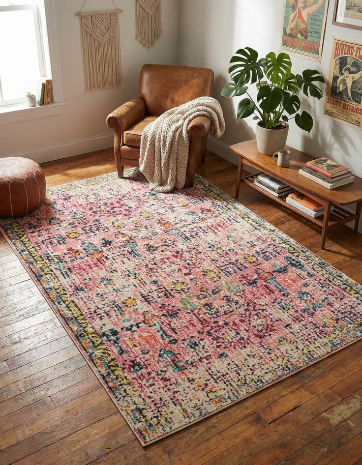 Detail image of 4' x 6' Washable El Paso Rug