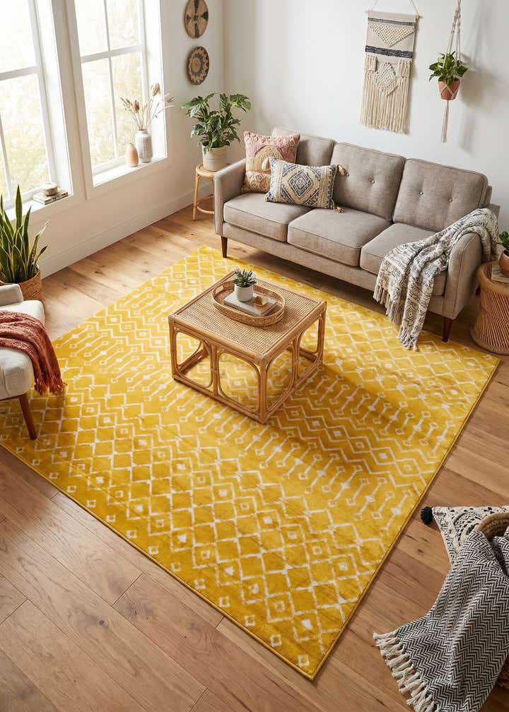 7' 10 x 7' 10 Kasbah Trellis Square Rug