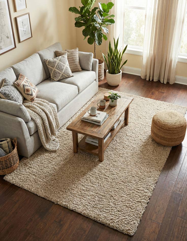 Detail image of 5' 10 x 9' Zermatt Shag Rug