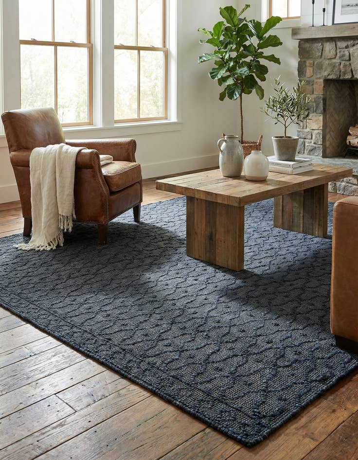 Detail image of 7' 10 x 10'  Hand Woven Larsa Jute Rug