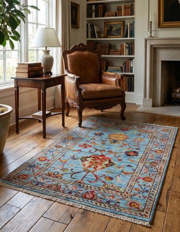 2' 8 x 4' Hand Knotted Ariana Ziegler Rug